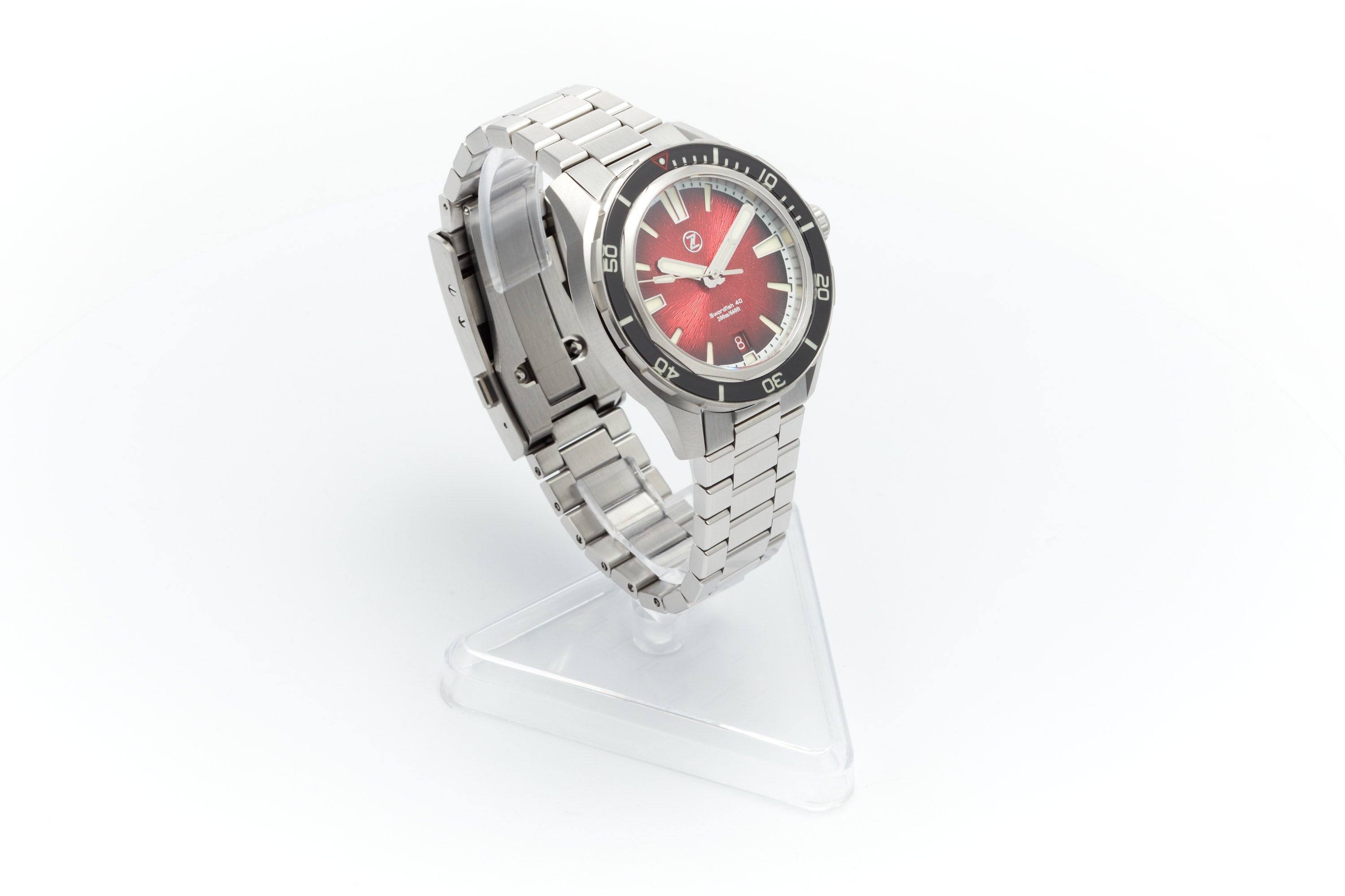 Swordfish 40mm SS 'Crimson Red'