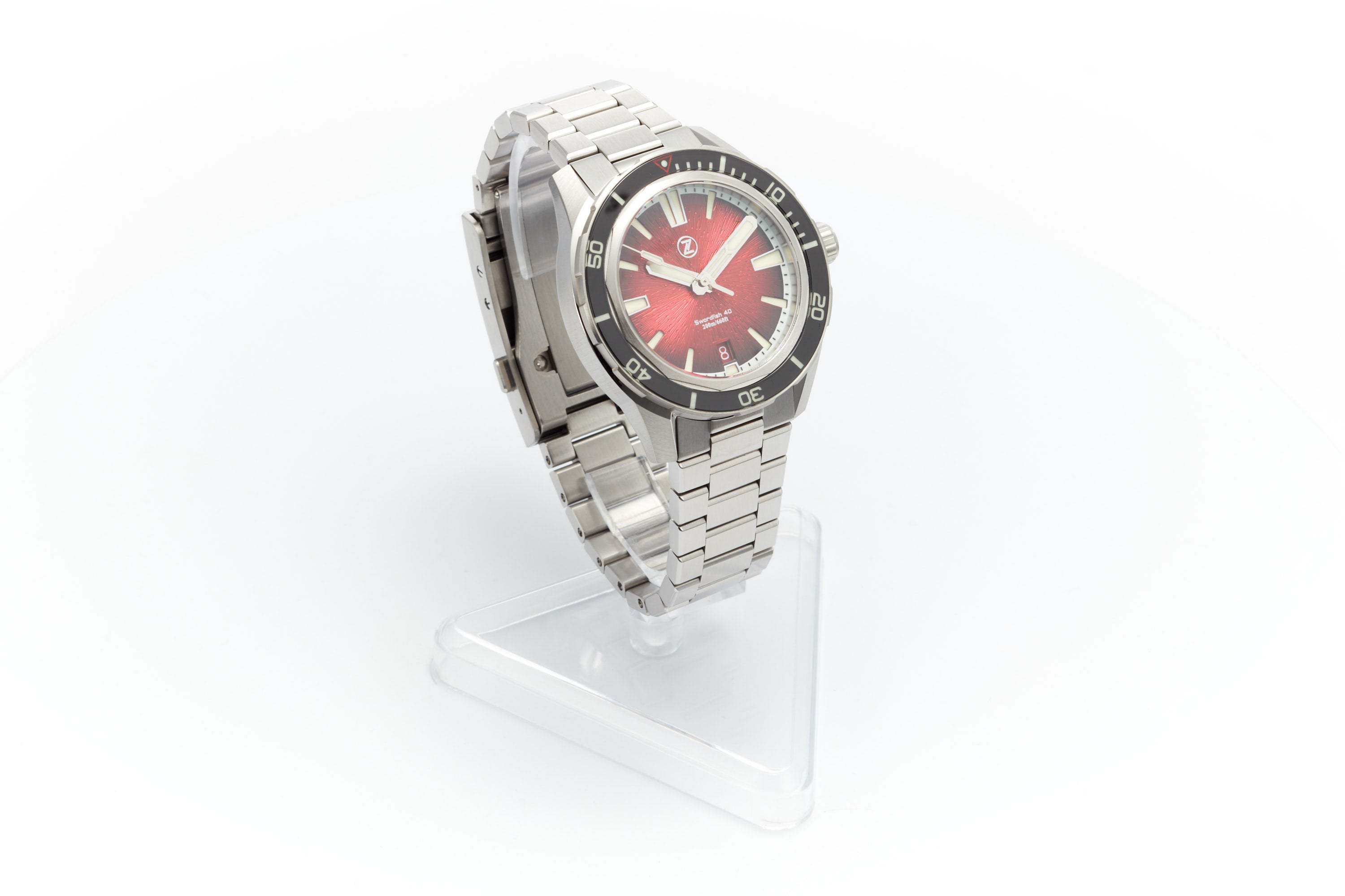 Swordfish 40mm SS 'Crimson Red'