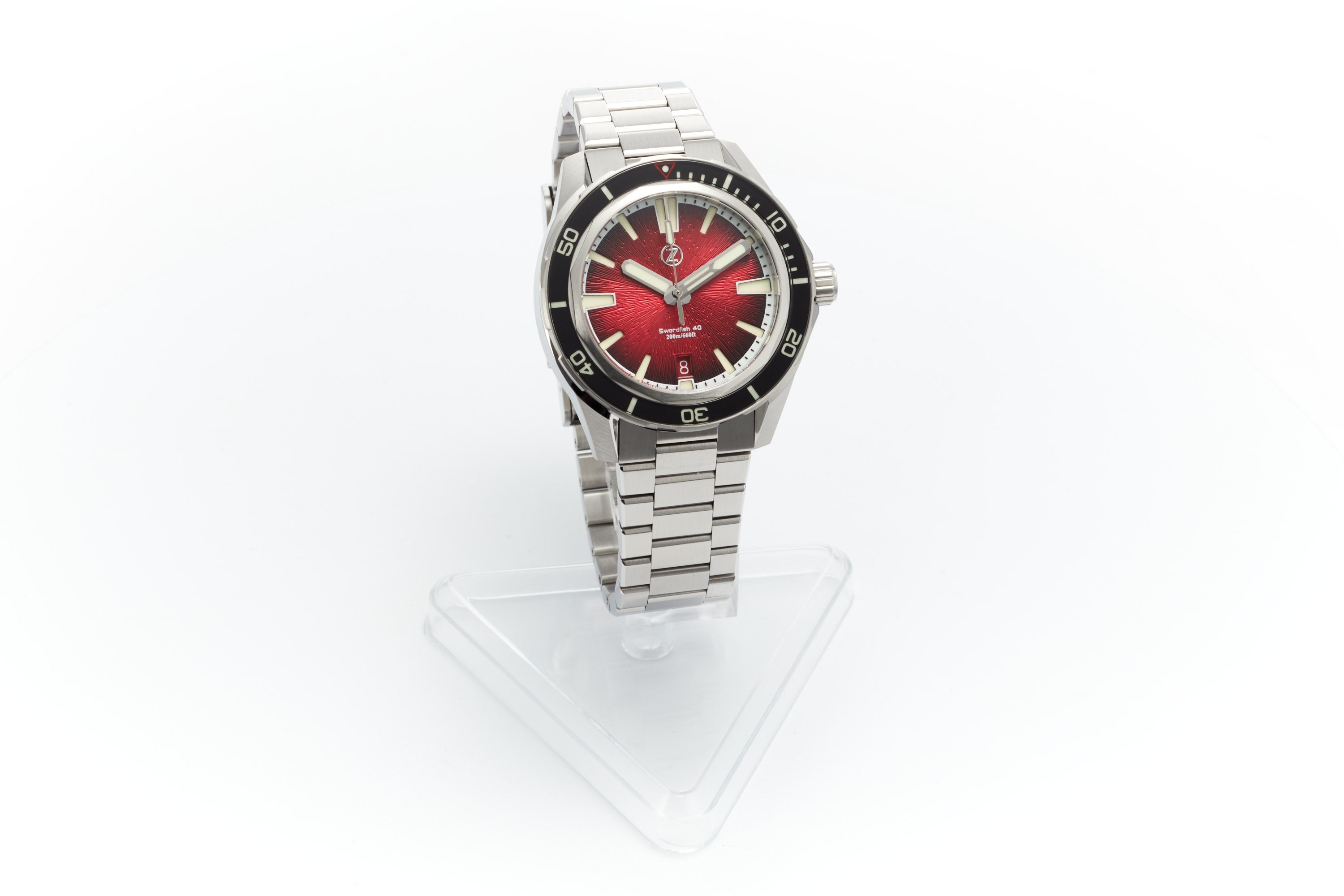 Swordfish 40mm SS 'Crimson Red'