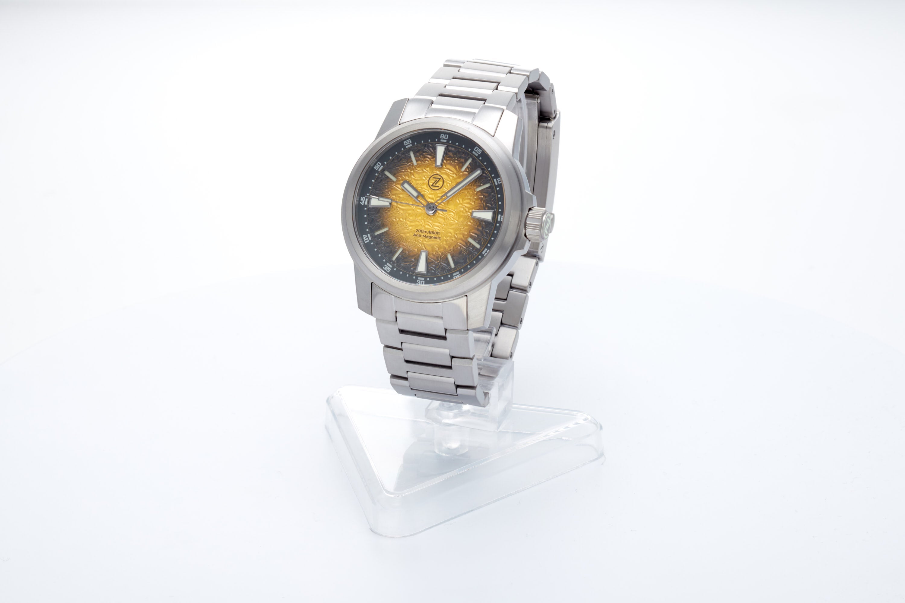 Aurora Field 42mm Ti 'Hammered Yellow'