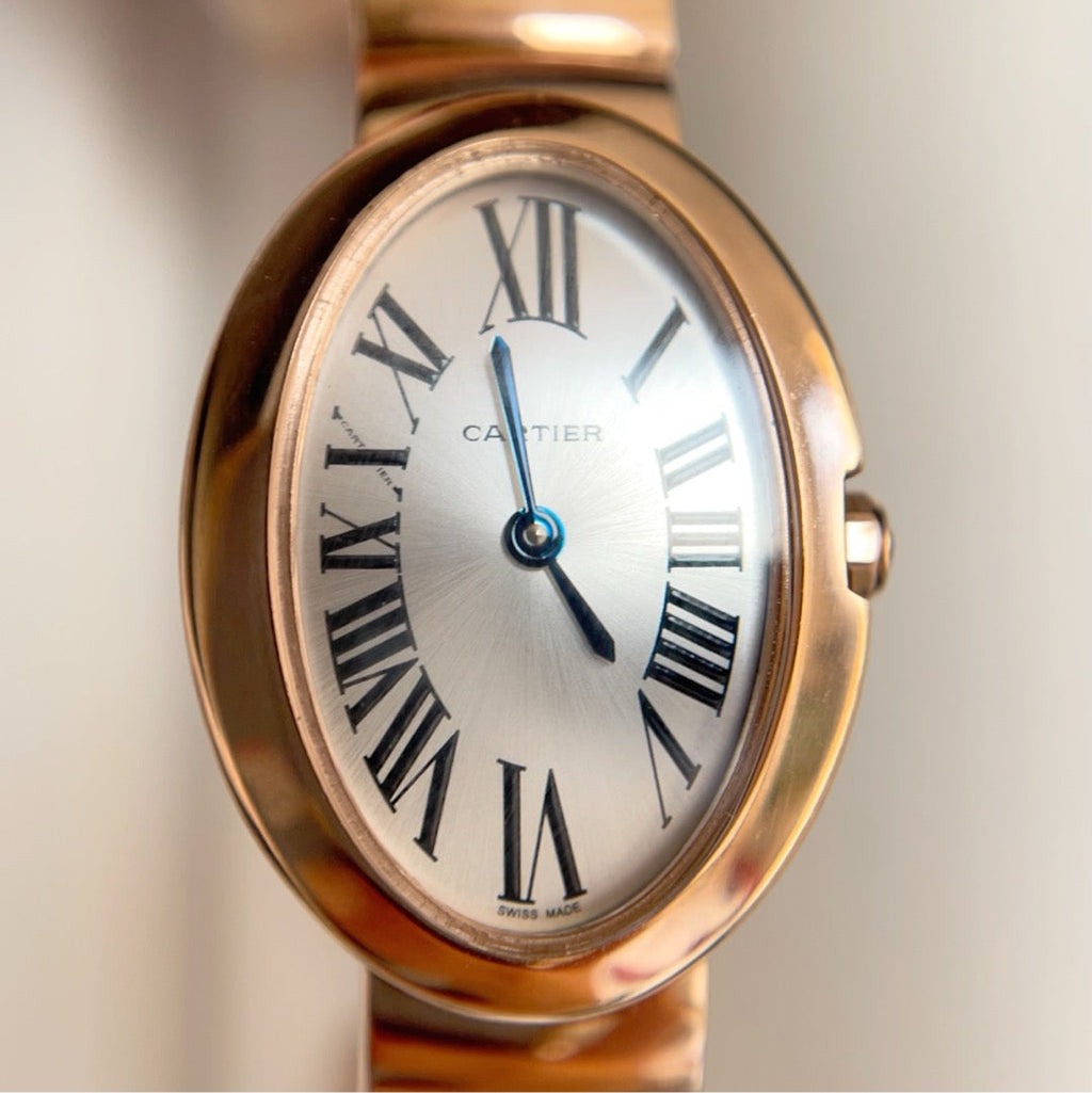 BAIGNOIRE DE CARTIER WATCH SMALL MODEL ROSE GOLD CASE