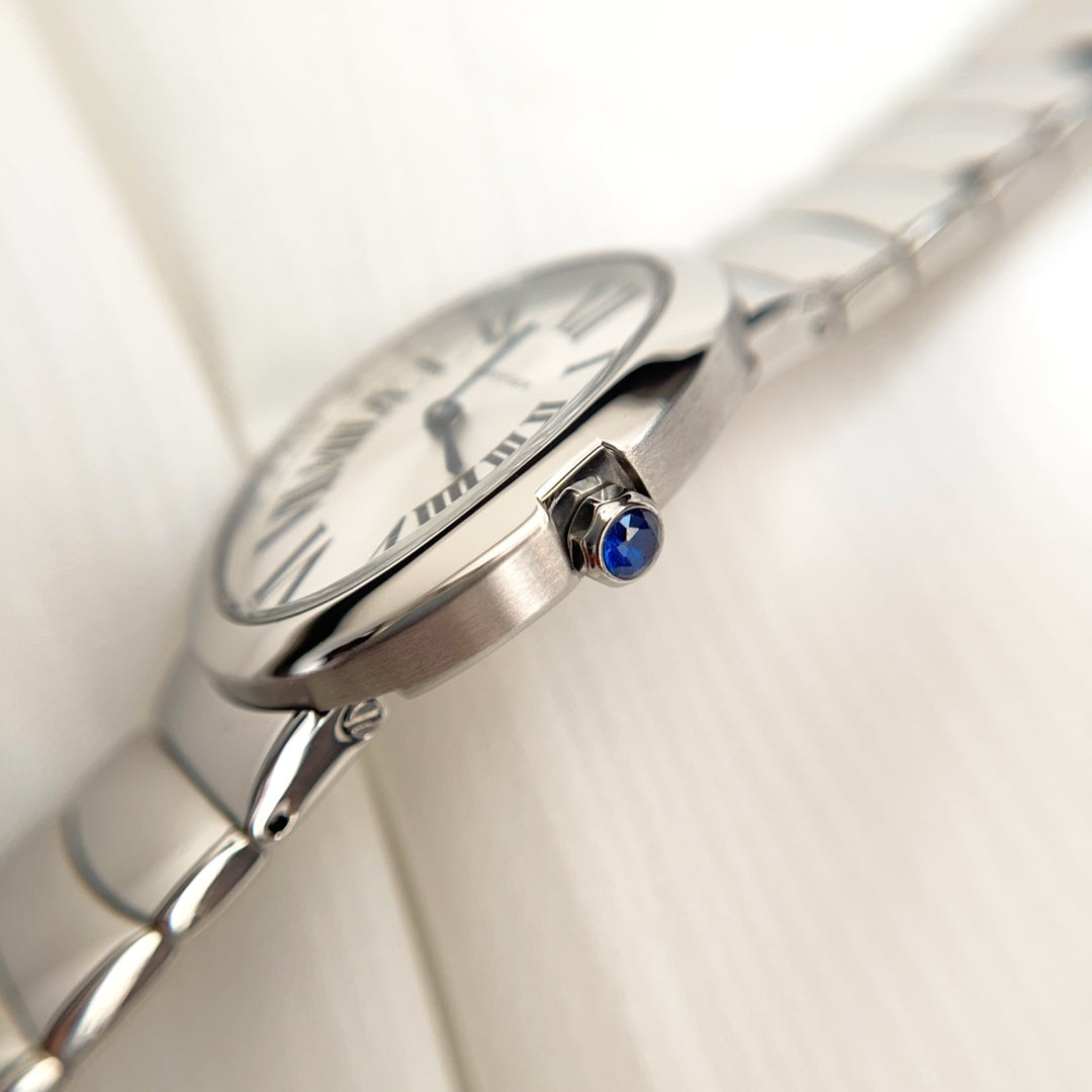 BAIGNOIRE DE CARTIER ¨C OVAL SHAPE SILVER CASE